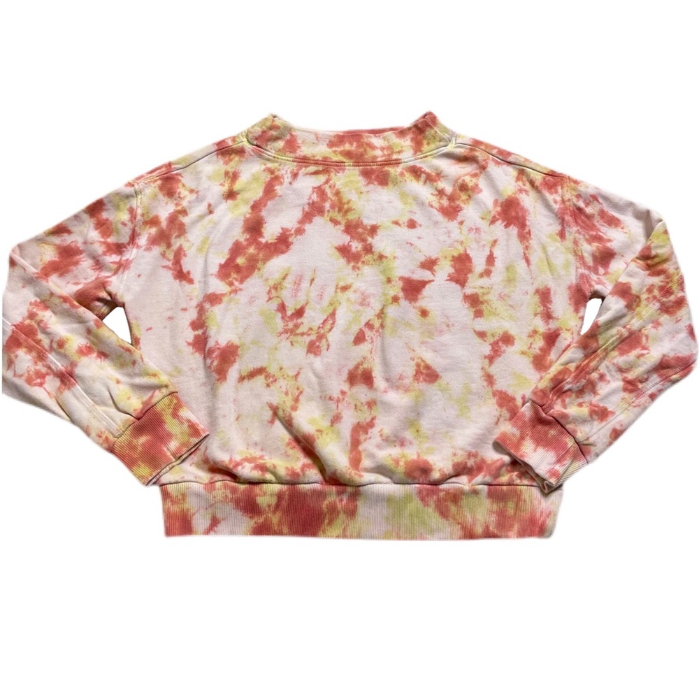 Anthropologie Pilcro Tie Dye Crop Sweatshirt M